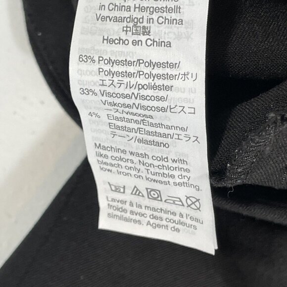 J Crew Pants Womens Size 12 Black Polyester Viscose Stretch Tapered Leg Office - Picture 6 of 12